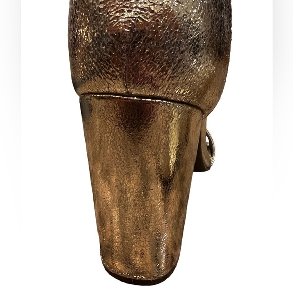 G by Guess Champagne Gold Shantel 3 Heel Strap Sandals, Size 10 - Picture 12 of 12